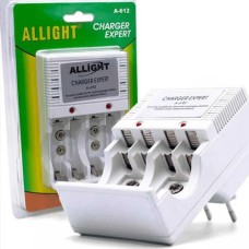 Carregador de Pilhas AA/AAA e Bateria 9V ALLiGHT A-612