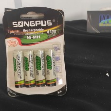 Pilha Recarregável AA SongPus 4700mAh Ni-MH