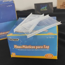 Pinos Plásticos para Tag 25mm Western, 1.000 Unidades